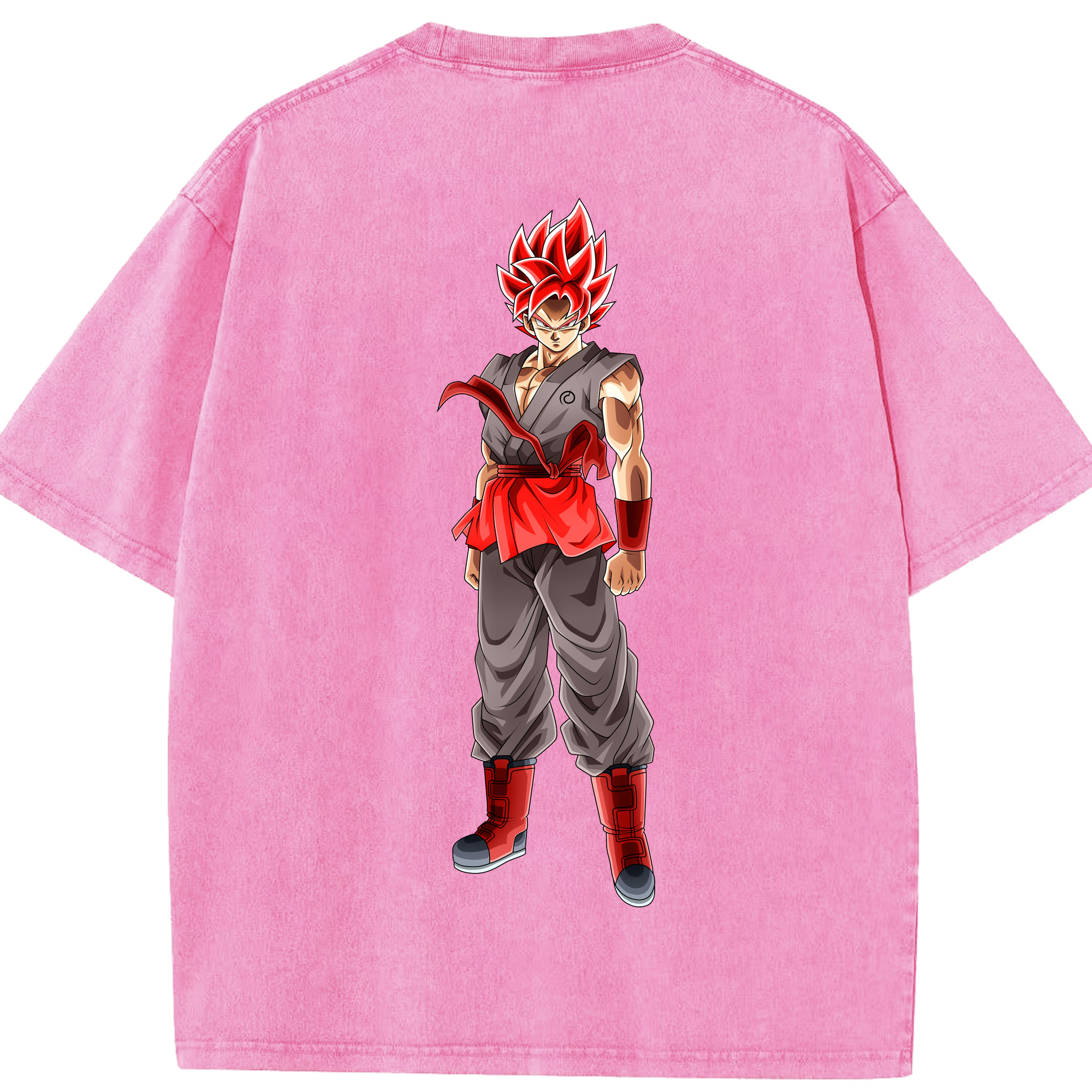 （画像用） ドラゴンボール 孫 悟飯（そんごはん）DRAGON BALL Son Gohan 綿100% ヴィンテージ風 半袖Tシャツ（背面プリント）